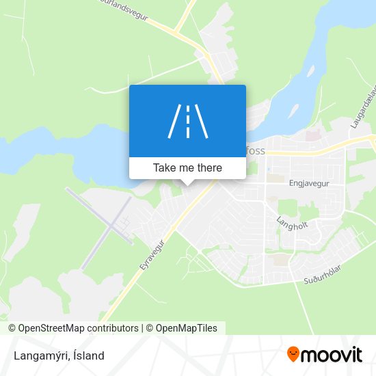 Langamýri map
