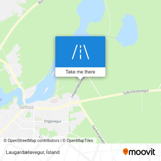Laugardælavegur map