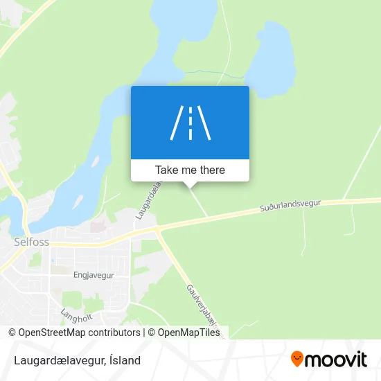 Laugardælavegur map