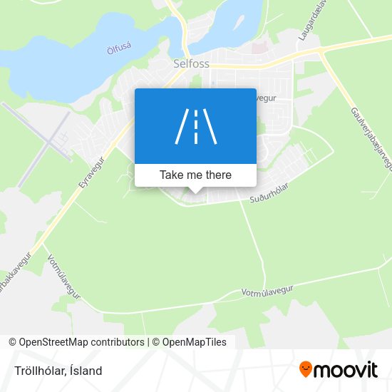 Tröllhólar map