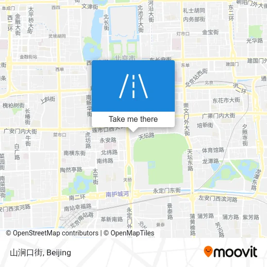 山涧口街 map