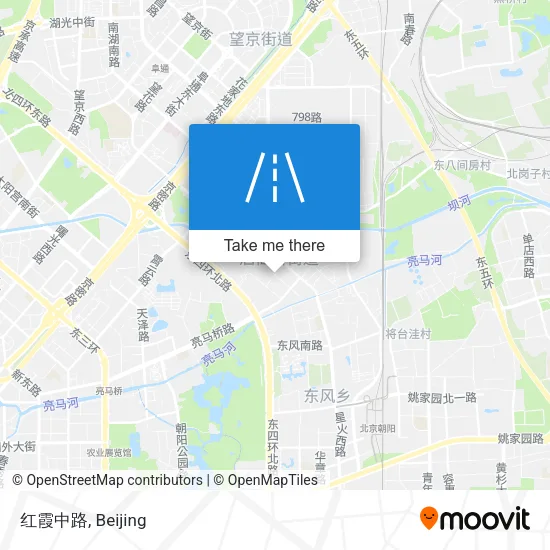 红霞中路 map