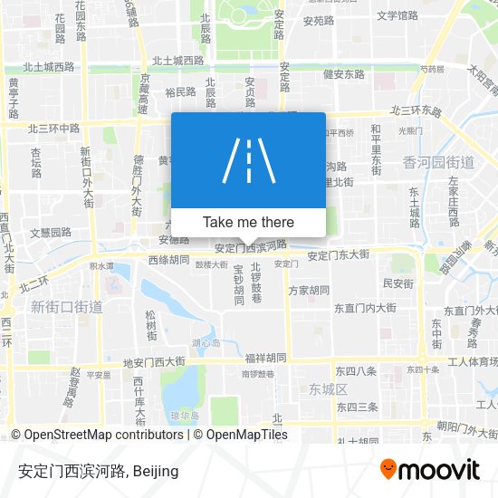 安定门西滨河路 map