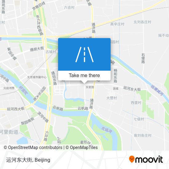 运河东大街 map