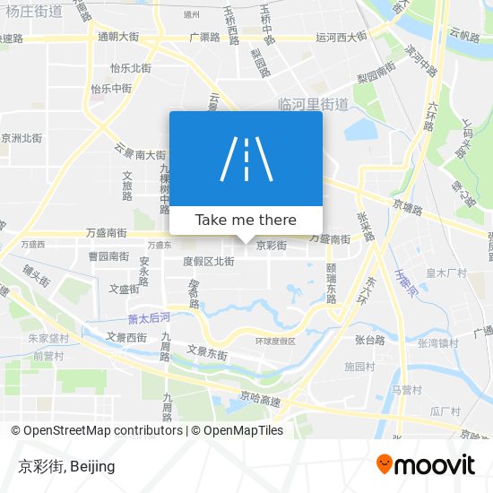 京彩街 map