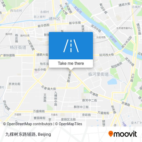 九棵树东路辅路 map