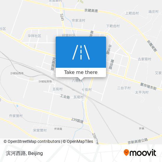 滨河西路 map