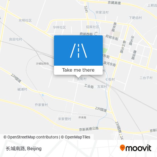 长城南路 map
