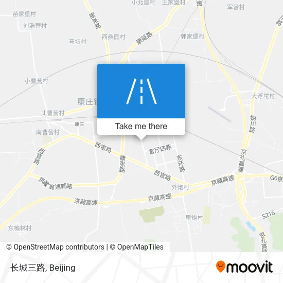 长城三路 map