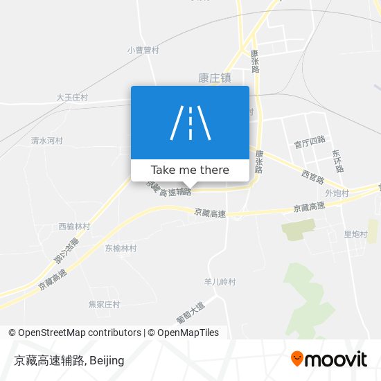 京藏高速辅路 map