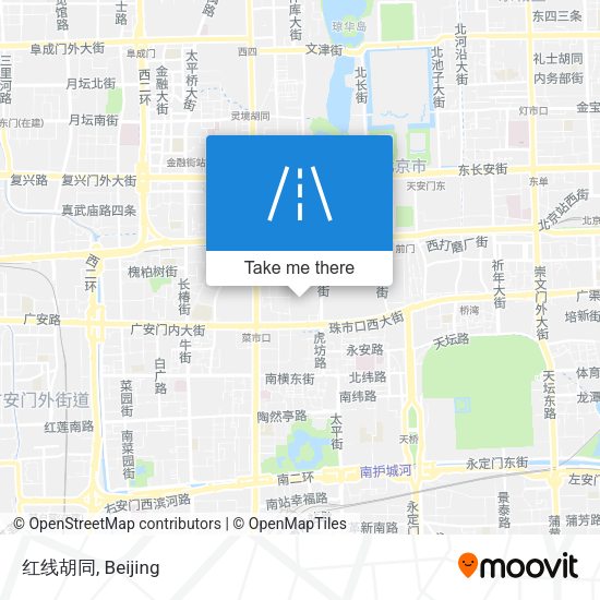 红线胡同 map