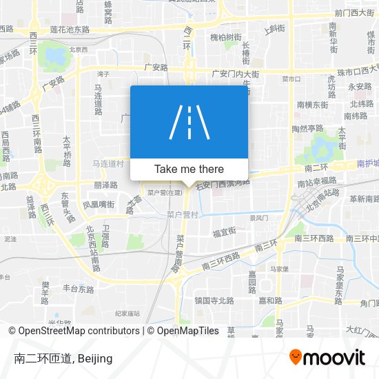 南二环匝道 map