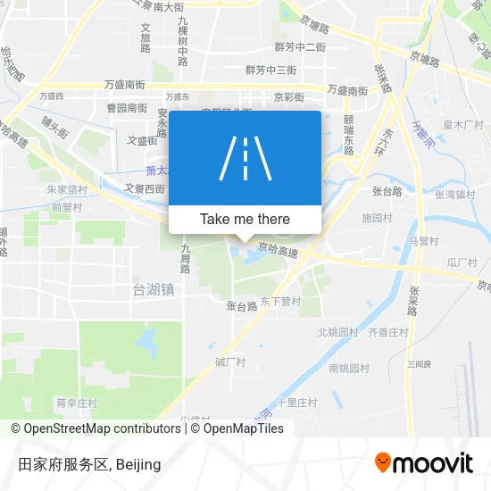 田家府服务区 map