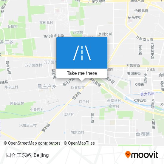 四合庄东路 map