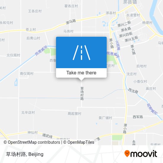草场村路 map