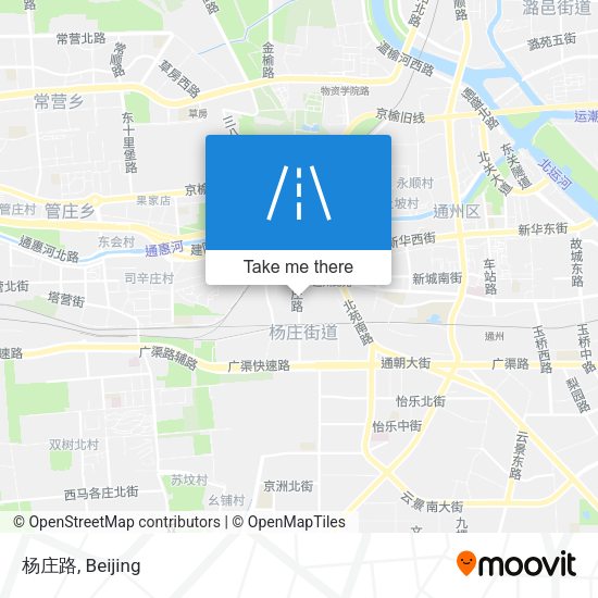 杨庄路 map