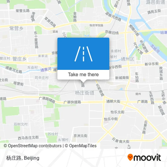 杨庄路 map
