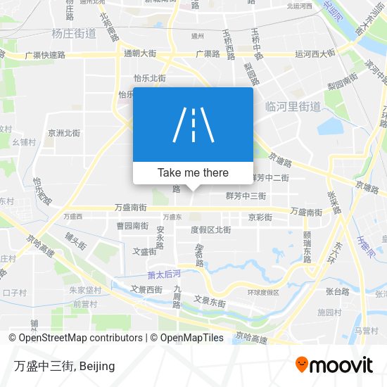 万盛中三街 map