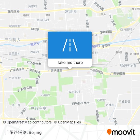 广渠路辅路 map