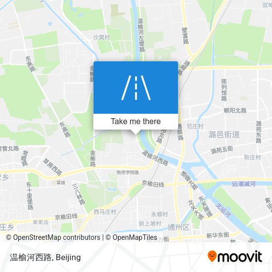 温榆河西路 map