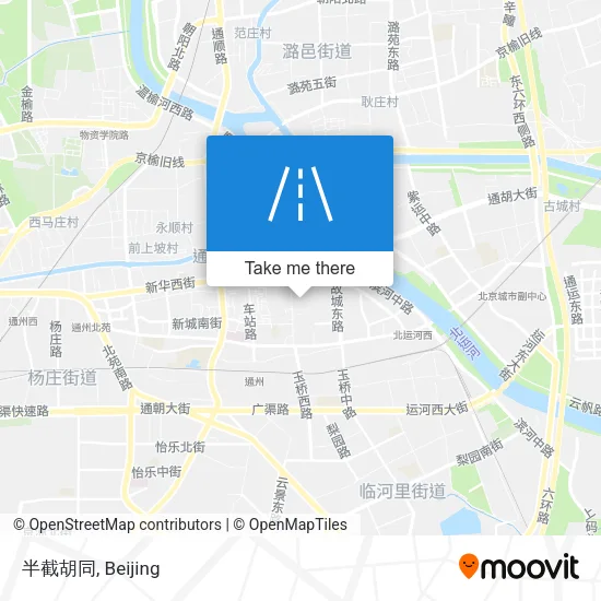 半截胡同 map