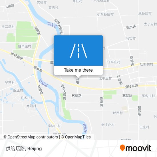 供给店路 map