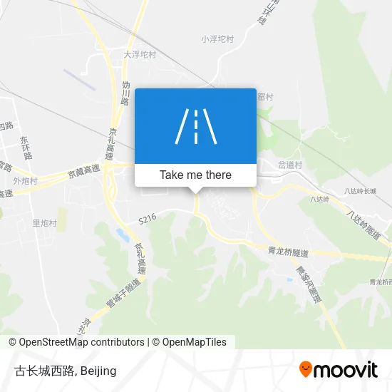 古长城西路 map
