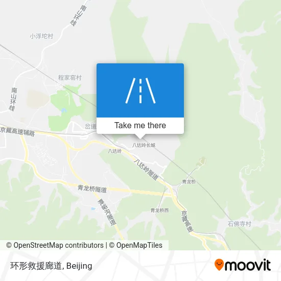 环形救援廊道 map