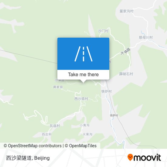 西沙梁隧道 map