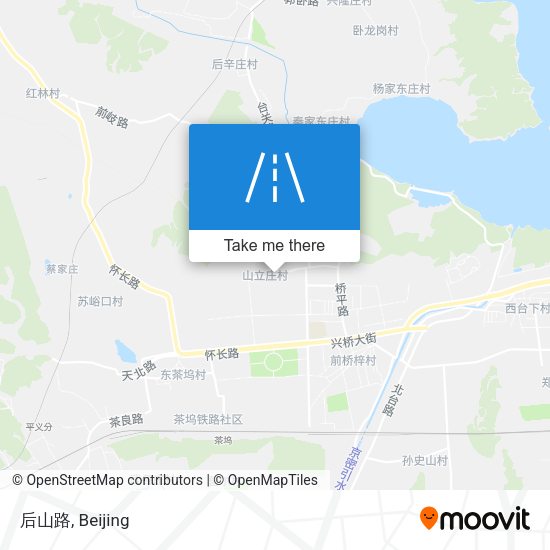 后山路 map