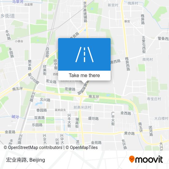 宏业南路 map
