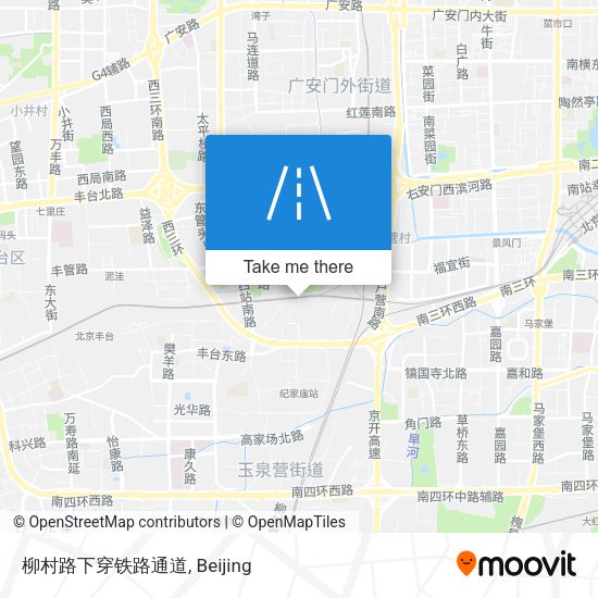 柳村路下穿铁路通道 map