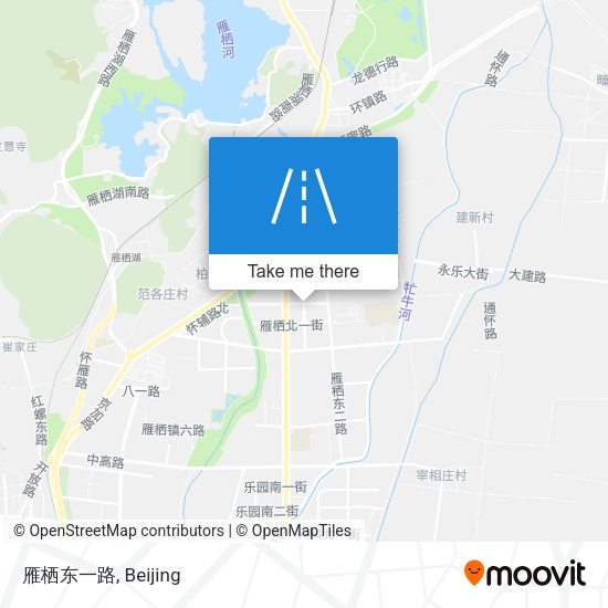 雁栖东一路 map