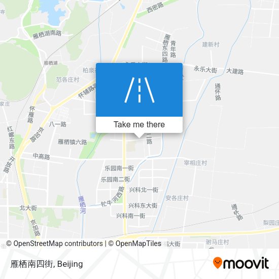 雁栖南四街 map