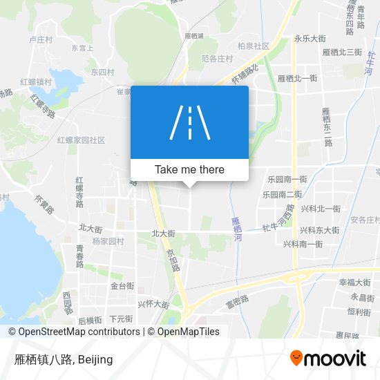 雁栖镇八路 map