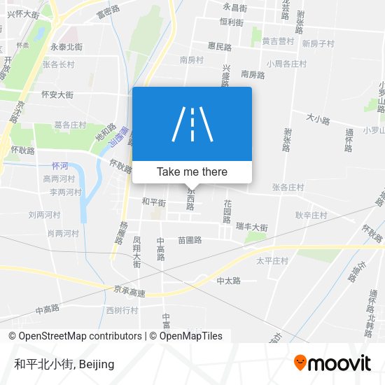 和平北小街 map