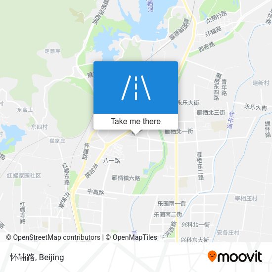 怀辅路 map