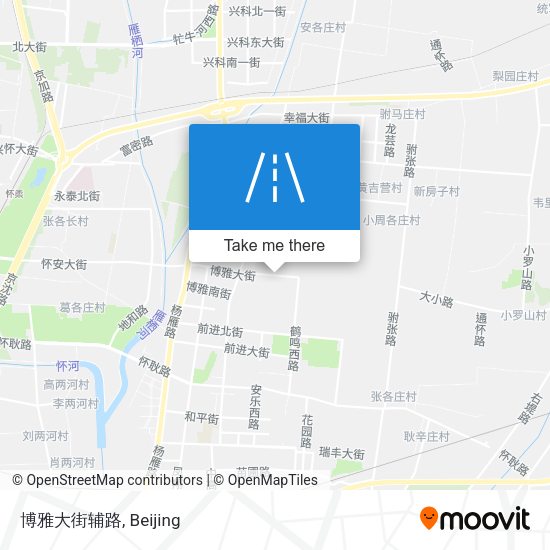 博雅大街辅路 map