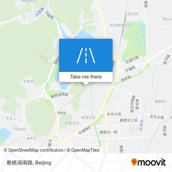 雁栖湖南路 map