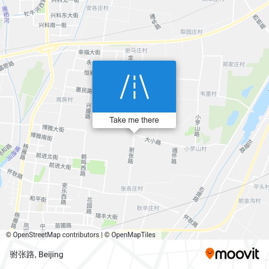 驸张路 map