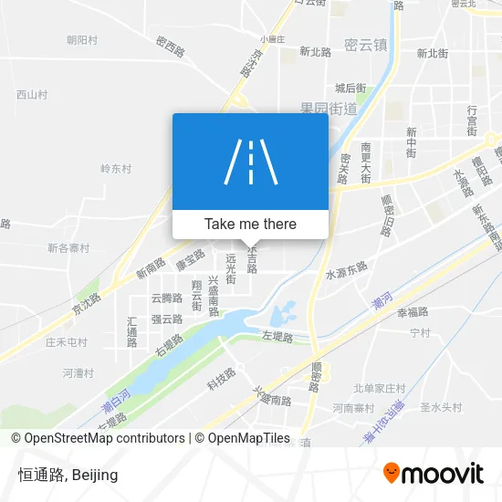 恒通路 map