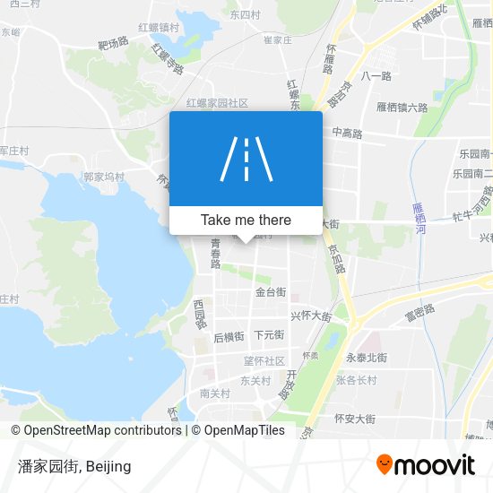 潘家园街 map