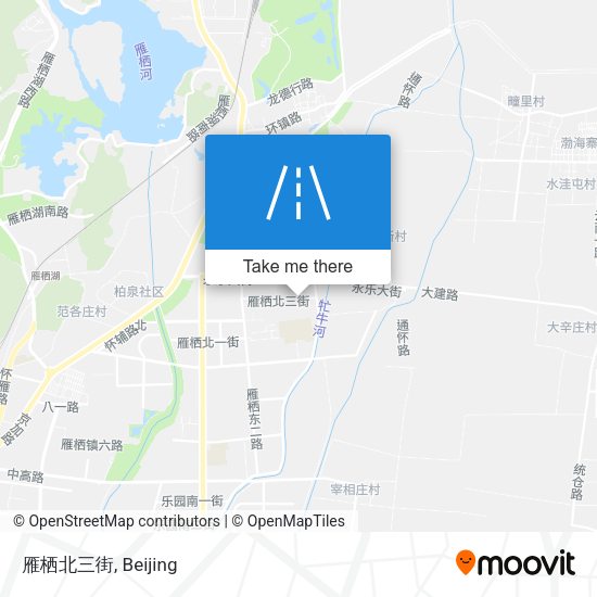 雁栖北三街 map
