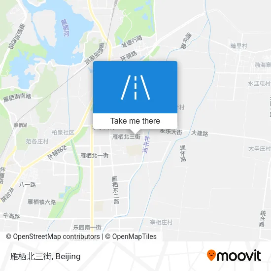 雁栖北三街 map