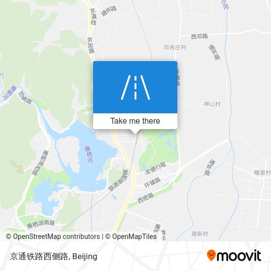 京通铁路西侧路 map