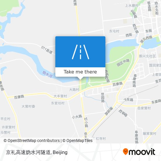 京礼高速妫水河隧道 map