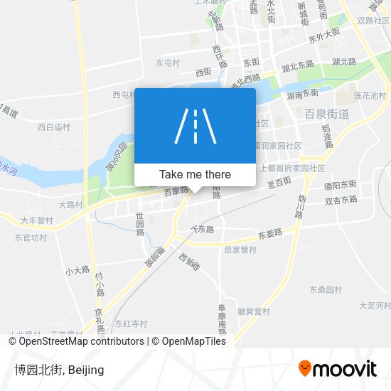 博园北街 map