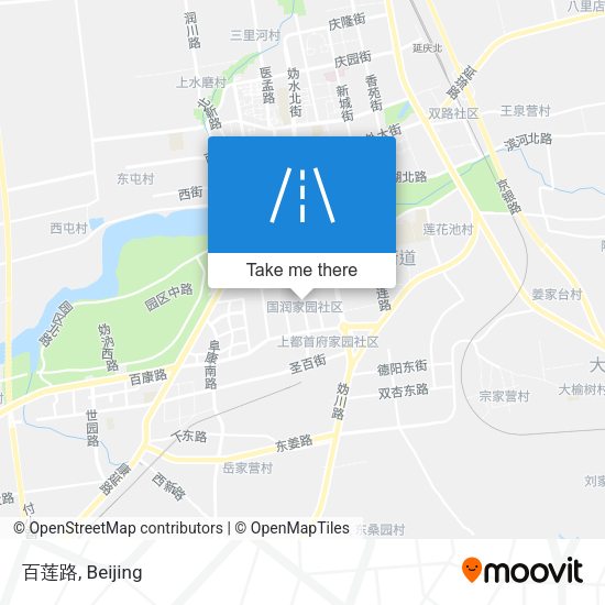 百莲路 map