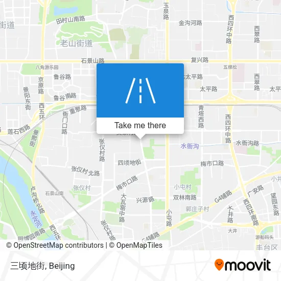 三顷地街 map