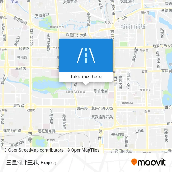 三里河北三巷 map